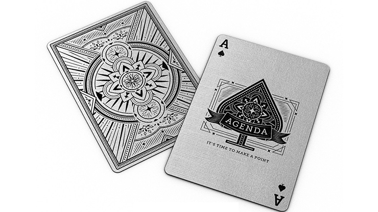 Agenda White Playing Cards