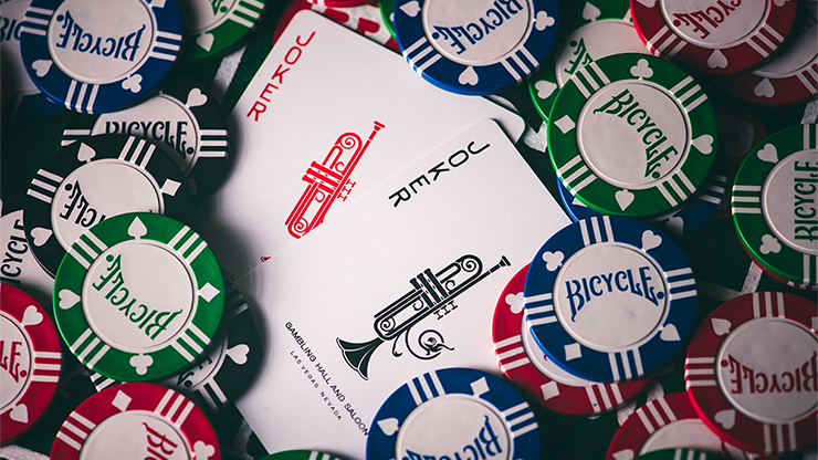 Silver Sackbut (Red) Playing Cards