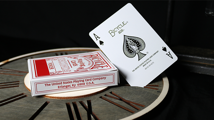 Bicycle 808 Seconds (Red) Playing Cards by US Playing Cards