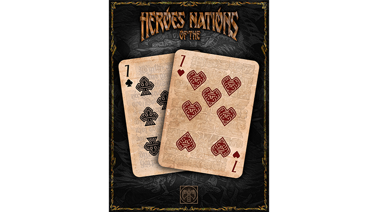 Heroes of the Nations (Dark Version) Playing Cards