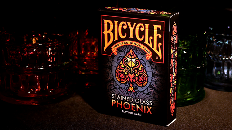 Naipes Phoenix con vidrieras de bicicleta
