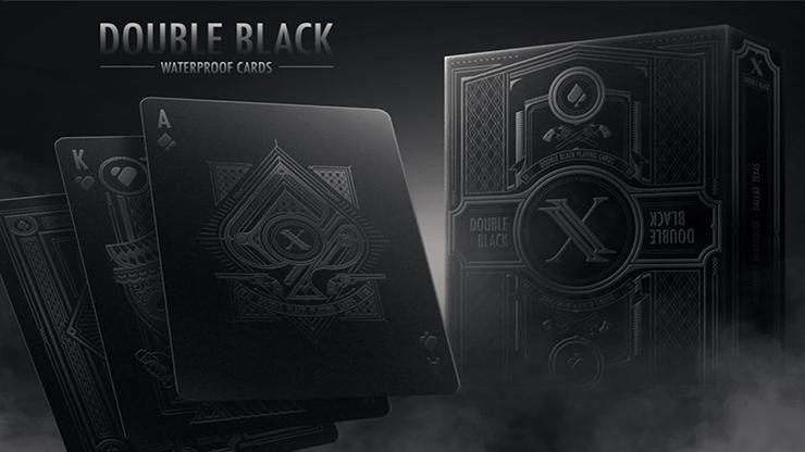 Double Black Waterproof Playing Cards