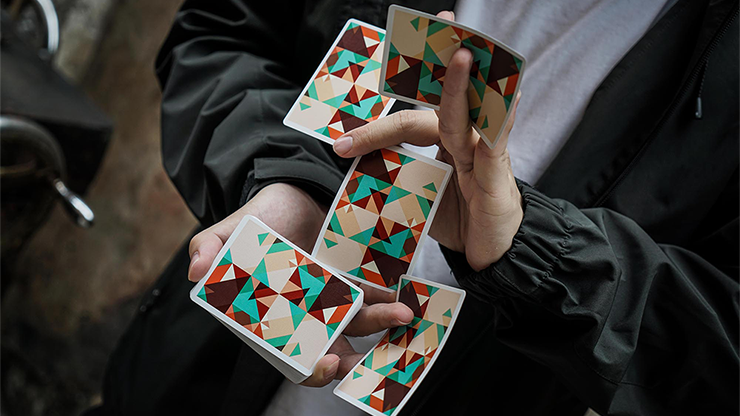 Sparkle Point (Green) Playing Cards