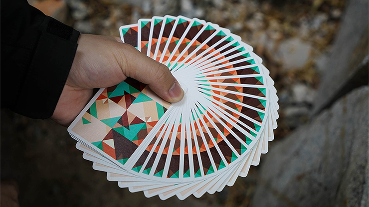 Sparkle Point (Green) Playing Cards