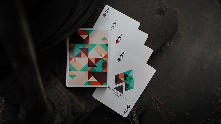 Sparkle Point (Green) Playing Cards
