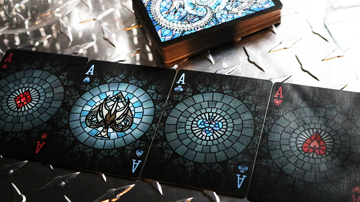 Bicycle Stained Glass Leviathan Playing Cards (Rare)