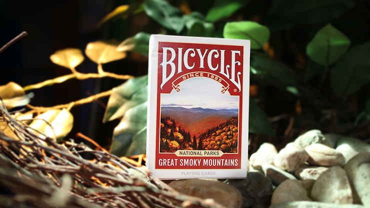 Naipes Bicycle de edición limitada para parques nacionales (Grandes Montañas Humeantes), numerados