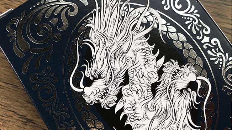 Naipes Bicycle Dragon (azul) de USPCC