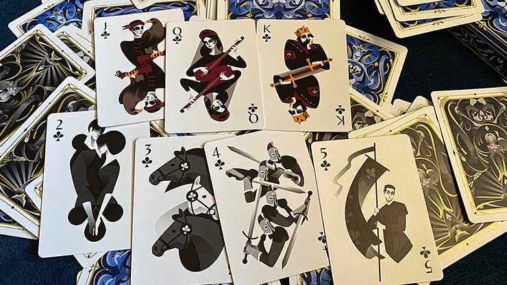 5th Kingdom Semi-Transformation (Player Edition Gilded Blue 2 Way) Playing Cards