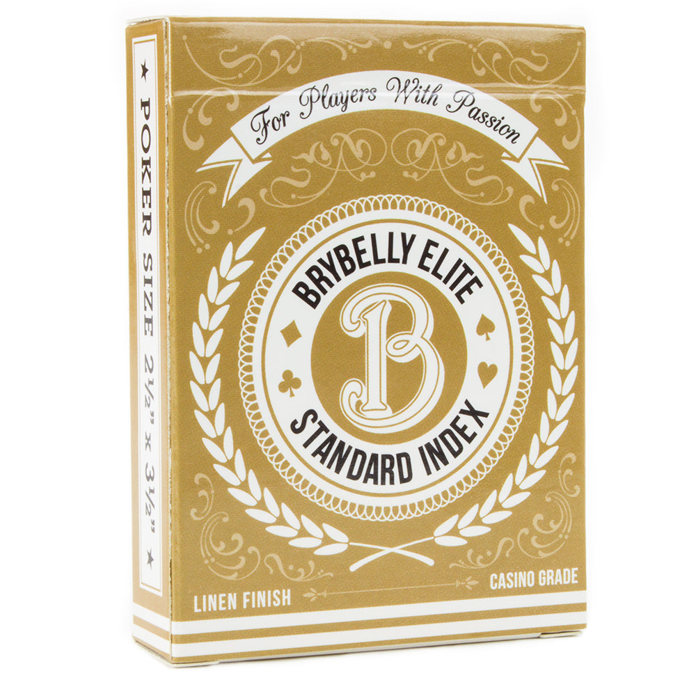 Brybelly Elite Medusa Back Casino- (Gold) Playing Cards