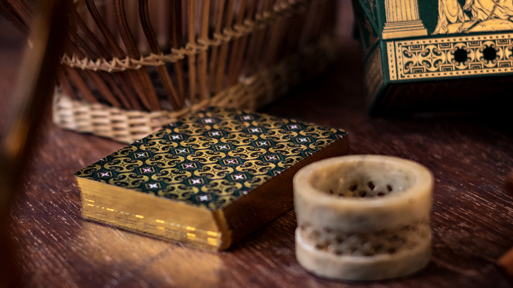 Gilded Limited Edition 2020 National Playing Card Deck Pandoras Box (Green & Gold) (Disease) by Seasons Playing Card