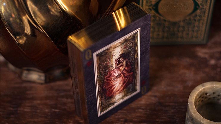 Gilded Limited Edition 2020 National Playing Card Deck Pandoras Box (Green & Gold) (Disease) by Seasons Playing Card