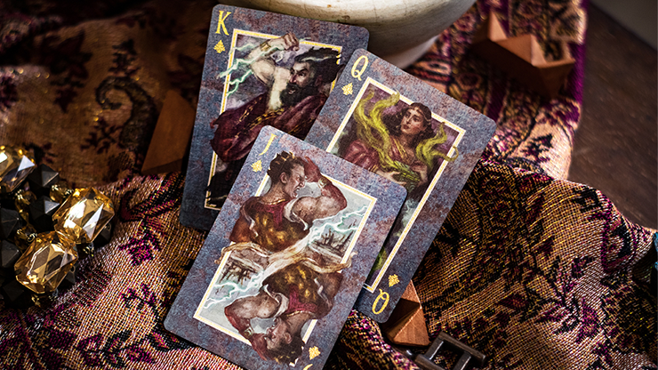 Gilded Limited Edition 2020 National Playing Card Deck Pandoras Box (Blue dot side) (Destruction) by Seasons Playing Card