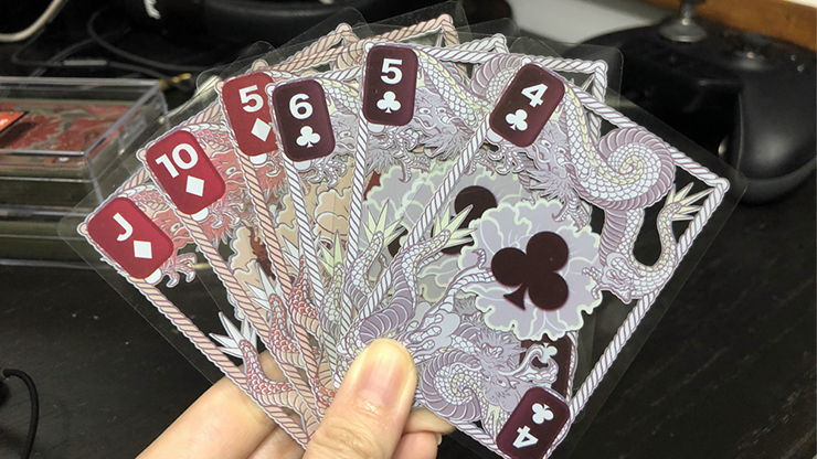 Dragon Transparent Playing Cards (Fire Red)