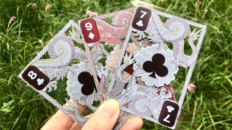 Dragon Transparent Playing Cards (Fire Red)