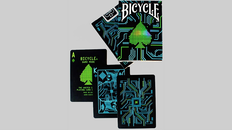 Naipes de modo oscuro de bicicleta