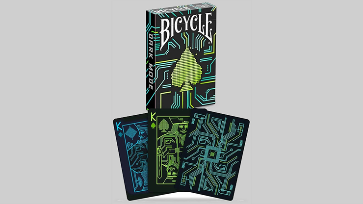 Naipes de modo oscuro de bicicleta