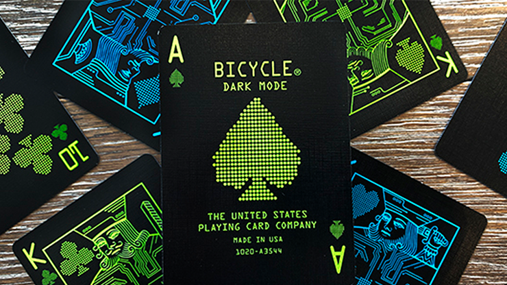 Naipes de modo oscuro de bicicleta
