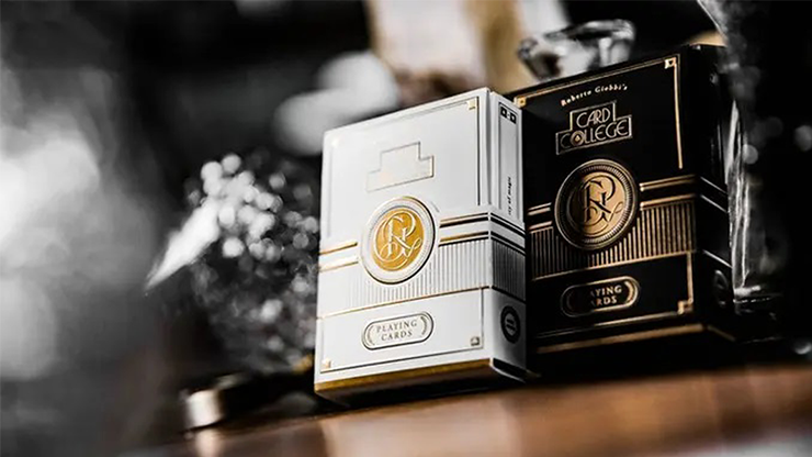 Card College The Deluxe Elegant Box Set Gilded (White) by Roberto Giobbi and TCC Presents