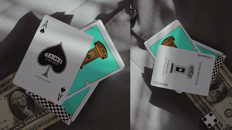 Gemini Casino Turquoise Playing Cards by Gemini