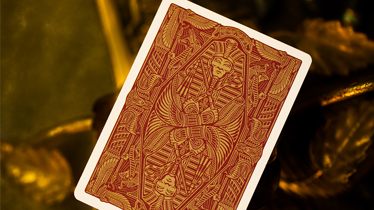 Dioses de Egipto (rojo) Naipes de Divine Playing Cards