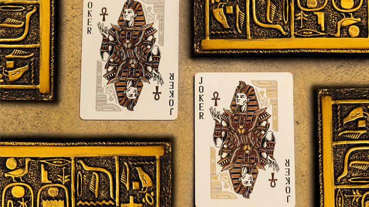 Dioses de Egipto (rojo) Naipes de Divine Playing Cards