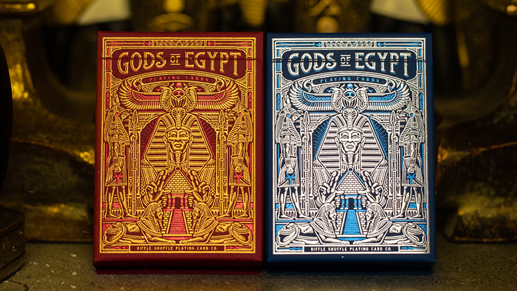 Dioses de Egipto (rojo) Naipes de Divine Playing Cards