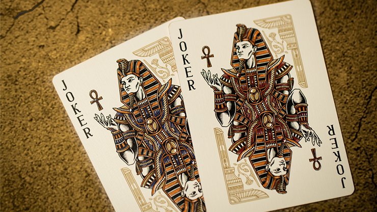 Dioses de Egipto (azul) Naipes de Divine Playing Cards