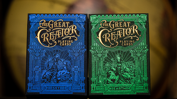El gran creador: Naipes Earth Edition de Riffle Shuffle