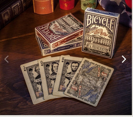 Bicycle U.S. Presidents Playing Cards (Blue Embossed Version)