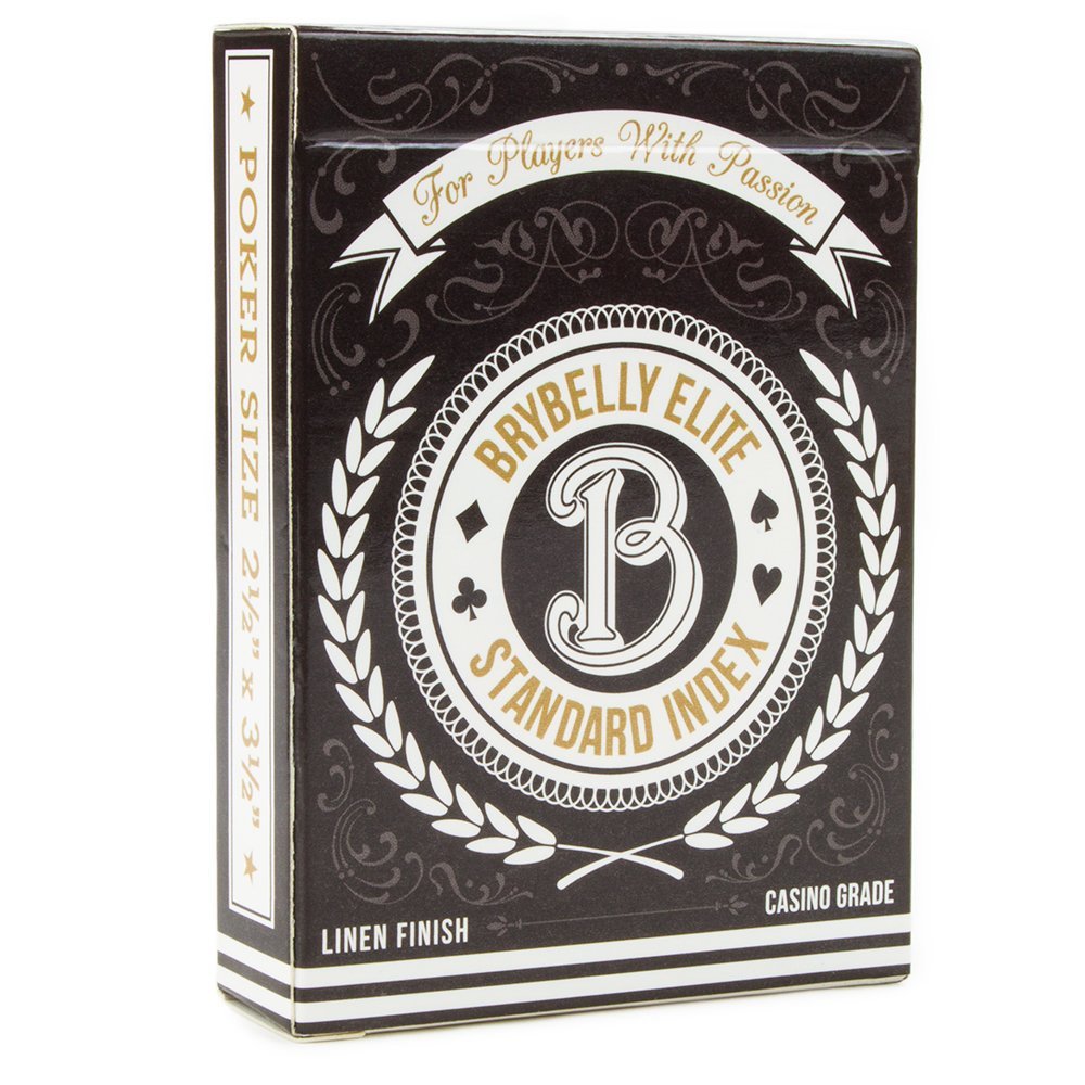 Brybelly Elite Medusa Back Casino- (Black) Playing Cards