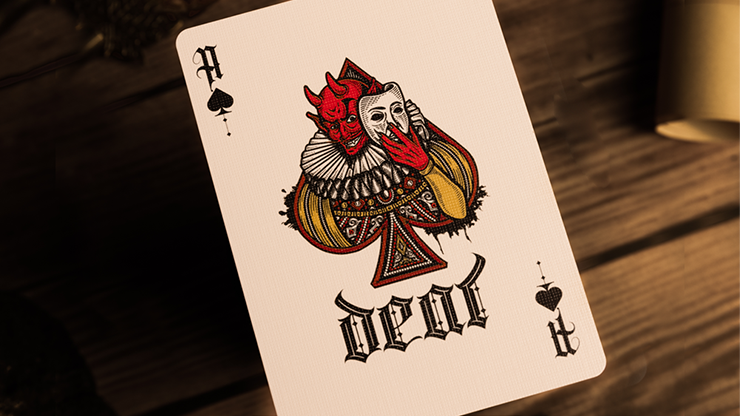 Naipes Deal with the Devil (Contrato dorado) con edición frustrada UV de Darkside Playing Card Co