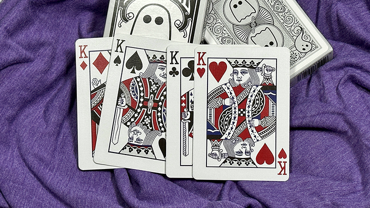 Bicycle Boo Back Playing Cards (Grey)
