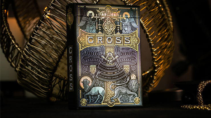 Naipes The Cross (Golden Grace Foiled Edition) de Peter Voth x Riffle Shuffle