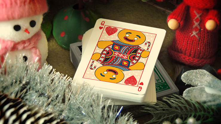 Naipes Bicycle Snowman (Azul) - Navidad