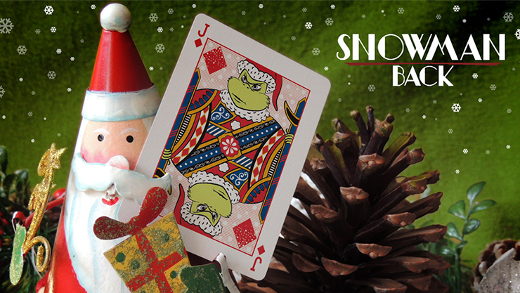 Bicycle Snowman (Blue) Playing Cards (Rare) - Christmas