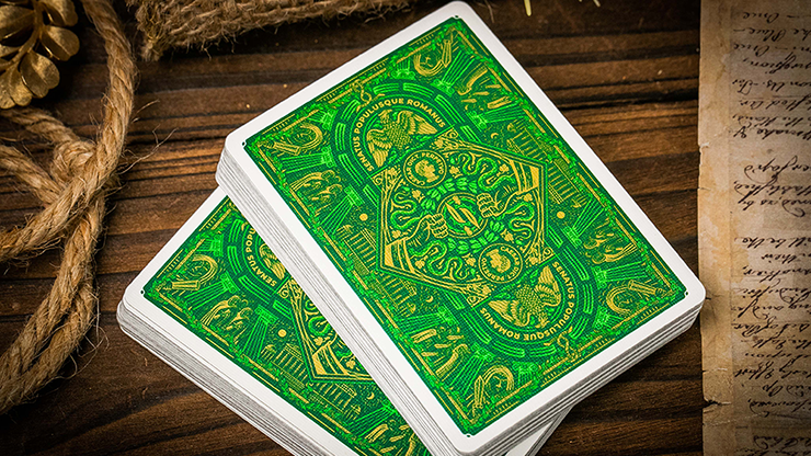 Naipes César (verde) de Riffle Shuffle