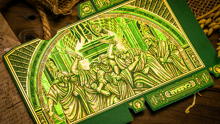 Caesar (Green) Playing Cards by Riffle Shuffle