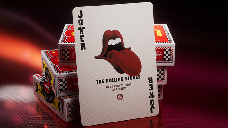 Los Rolling Stones jugando a las cartas