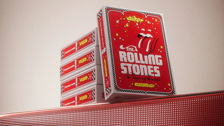 Los Rolling Stones jugando a las cartas