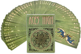 Aces High Premium Green Playing Cards