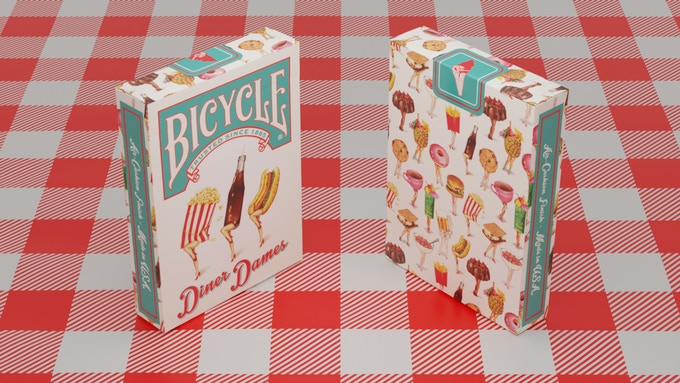 Bicycle Diner Dames Playing Cards