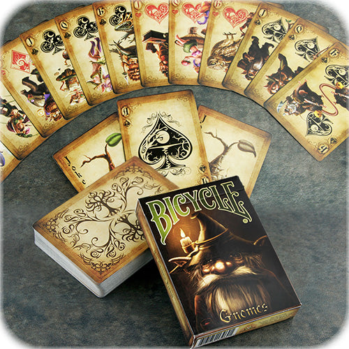 Naipes Bicycle Gnomes (tirada especial limitada) de Collectable Playing Cards