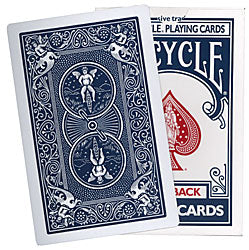The Orginal Jumbo Bicycle Rider Back Deck 8082 (Blue) (Rare)