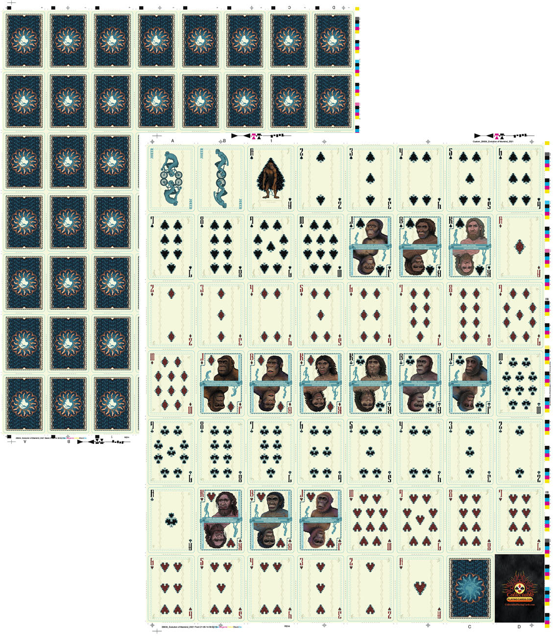 Hoja sin cortar EVOLUCIÓN de la HUMANIDAD