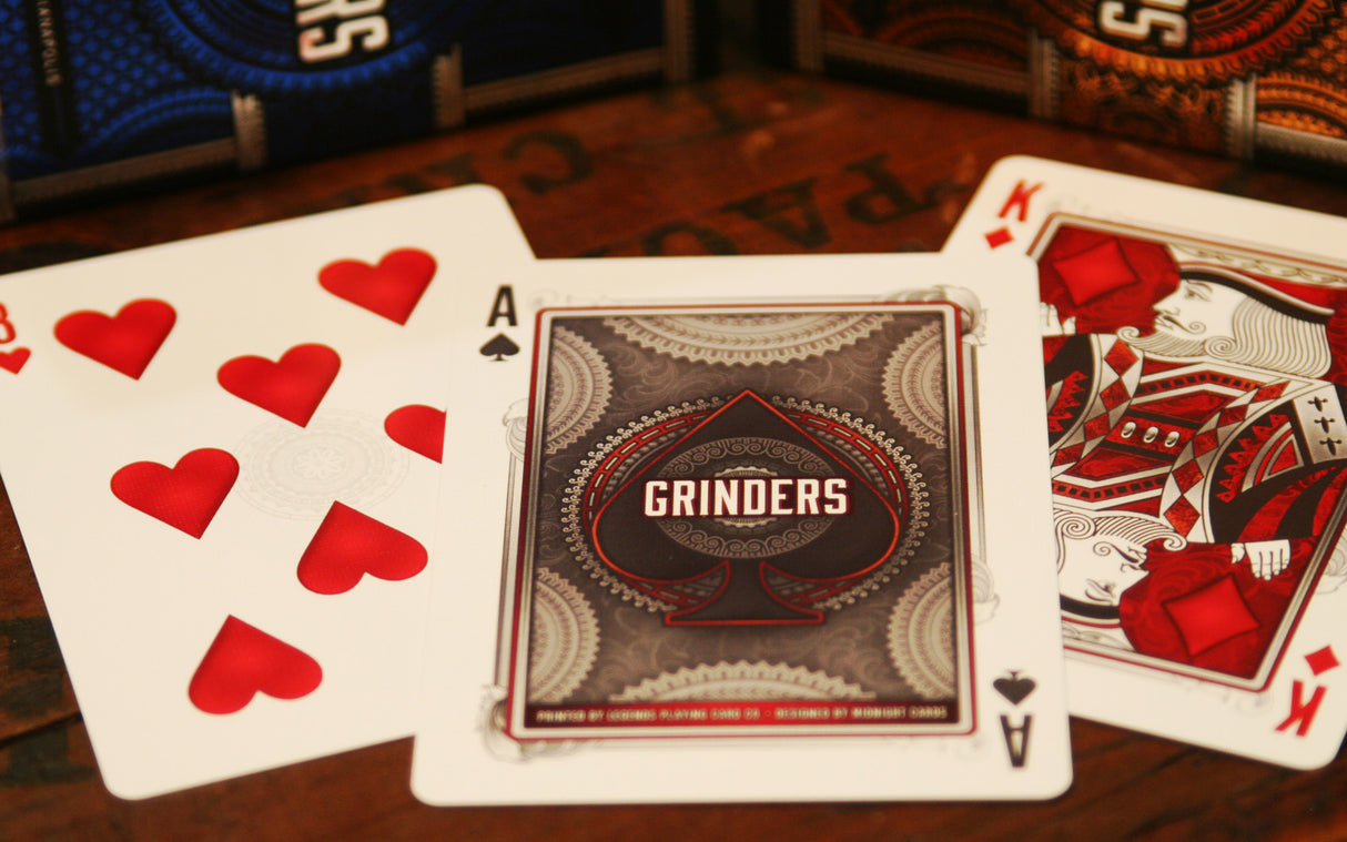 GRINDERS Blue Playing Cards