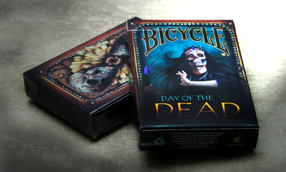 Naipes del Día de los Muertos en bicicleta de Collectable Playing Cards