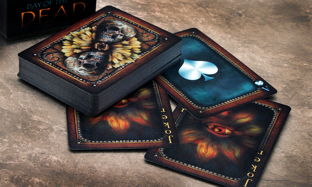 Naipes del Día de los Muertos en bicicleta de Collectable Playing Cards