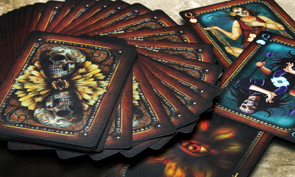 Naipes del Día de los Muertos en bicicleta de Collectable Playing Cards