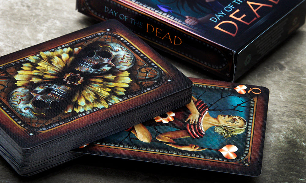 Naipes del Día de los Muertos en bicicleta de Collectable Playing Cards